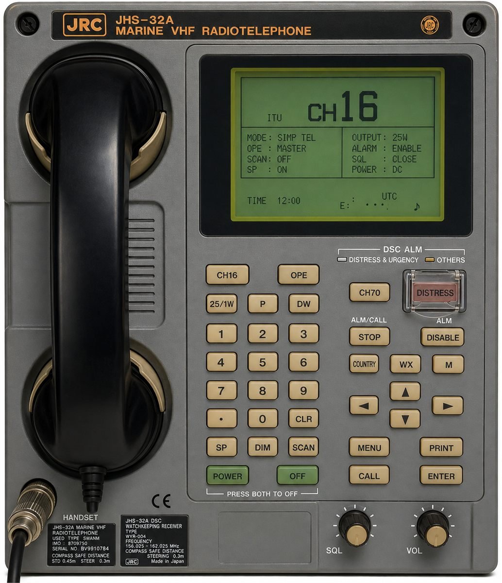 JRC JHS-32A MARINE VHF RADIO TELEPHONE